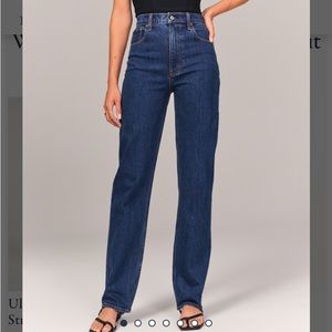 Abercrombie and fitch 90s straight jeans ultra high rise